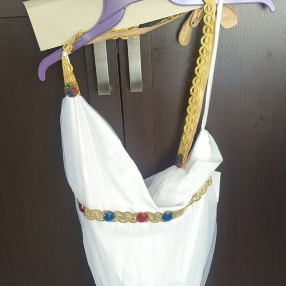 Greek Goddess White and Gold Costume - Size 4-6 Small NWT - Picture 3 of 4
